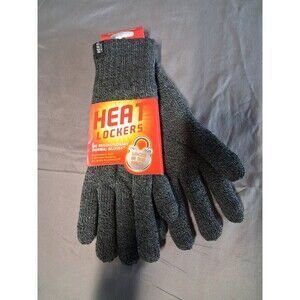 Heat Lockers Insulated Gloves Charcoal Grey Men's Large/XLarge